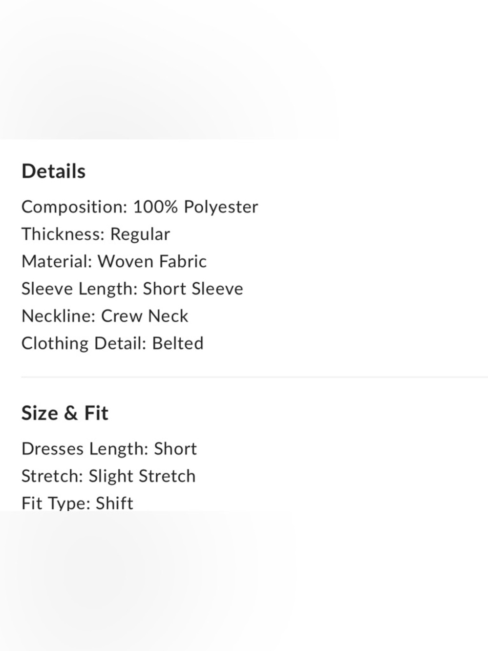 NWT Commense Cream Short Sleeve A-Line Dress with Gold Buttons *missing belt* - Picture 5 of 10